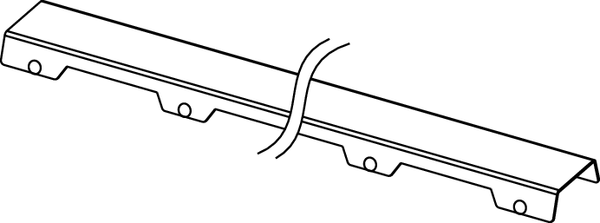 Grotelės dušo latakui TECEdrainline Steel II, 1000 mm, tiesios, poliruoto nerūdijančio plieno, 601082