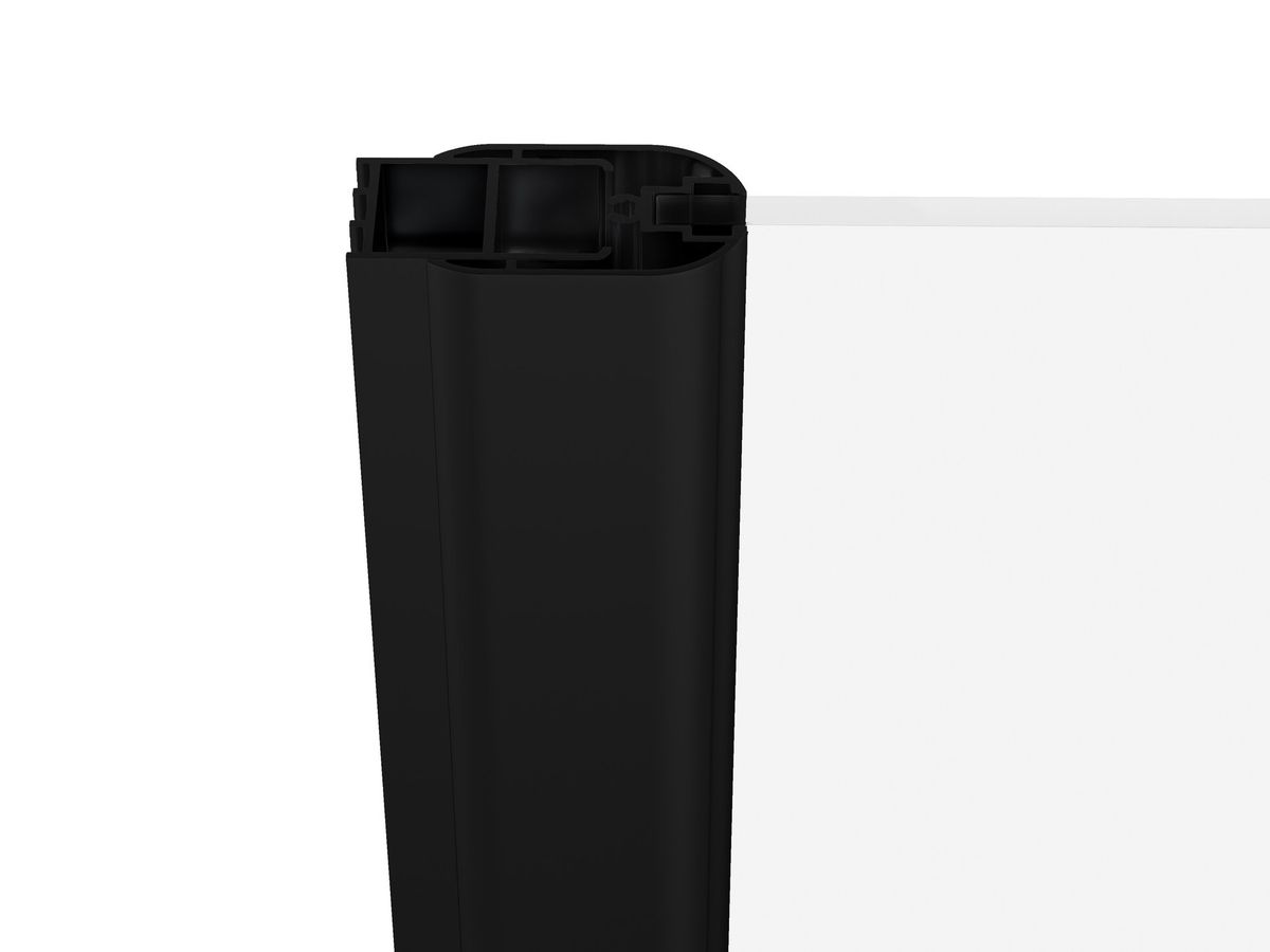 Dušo durys Ravak CSD2 110, juoda+stiklas Transparent, 0QVDC300Z1