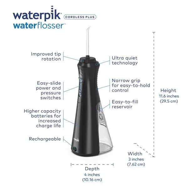Bevielis burnos irigatorius Waterpik WP-492 Bevielis burnos irigatorius Waterpik WP-492