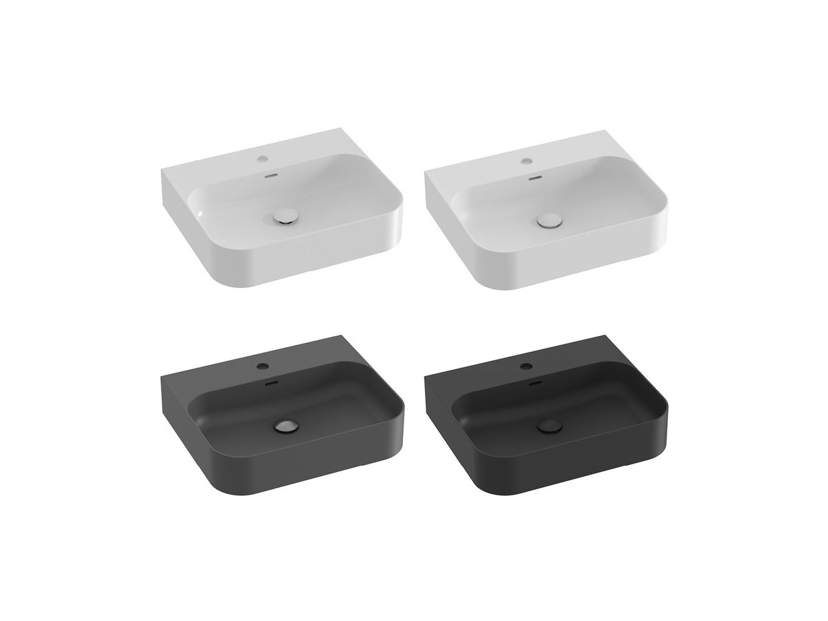 Keraminis praustuvas Ravak Ceramic Slim Wall R 55 N, antracitas, XJX03155005