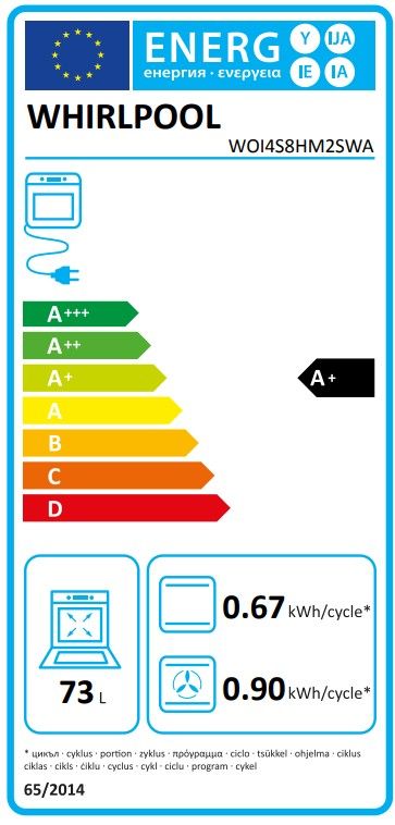 Įmontuojama orkaitė Whirlpool WOI4S8HM2SWA