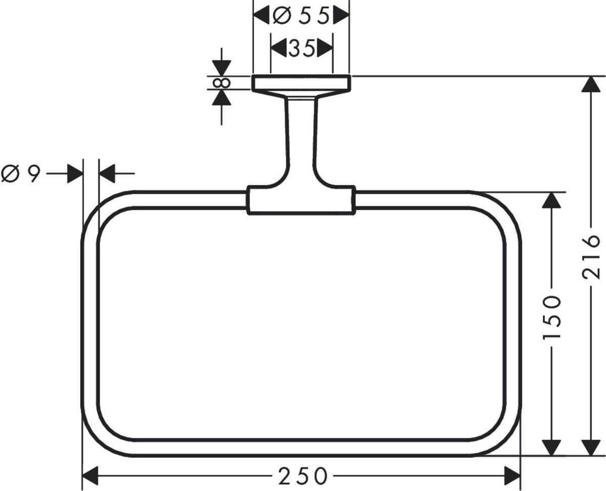 Laikiklis rankšluosčiui AXOR Universal, bronza 42823140