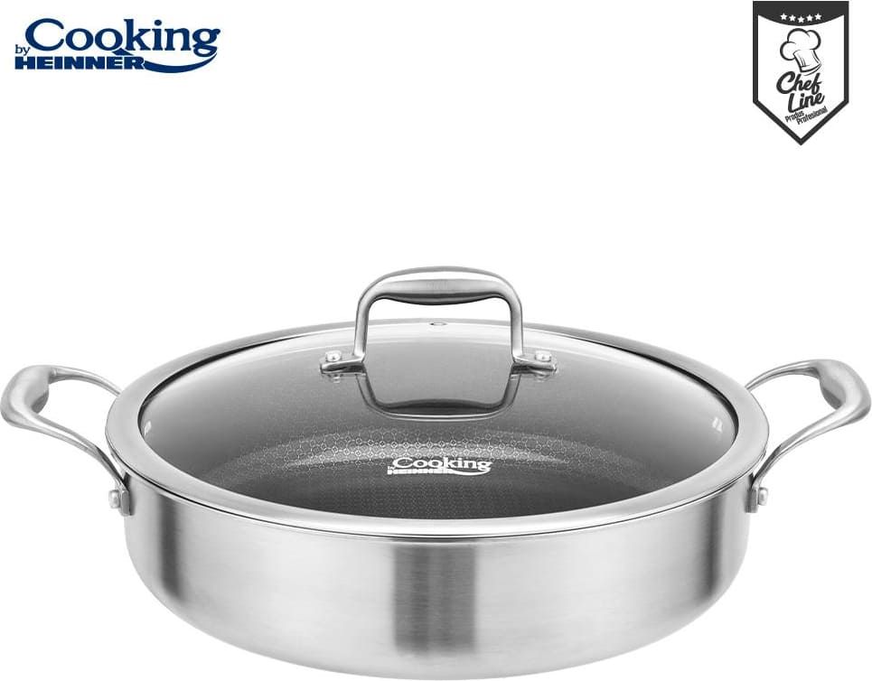 Puodas nerūdijančio plieno su keramikos danga 4.8L 30x7.8cm HR-MRK-30C HEINNER Puodas nerūdijančio plieno su keramikos danga 4.8L 30x7.8cm HR-MRK-30C HEINNER