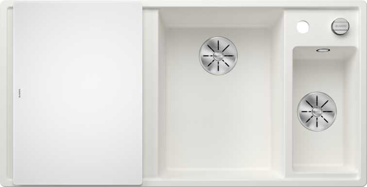 Silgranitinė plautuvė BLANCO AXIA III 6 S RE SILG PDUR Balta Z.GL InFino M.AF