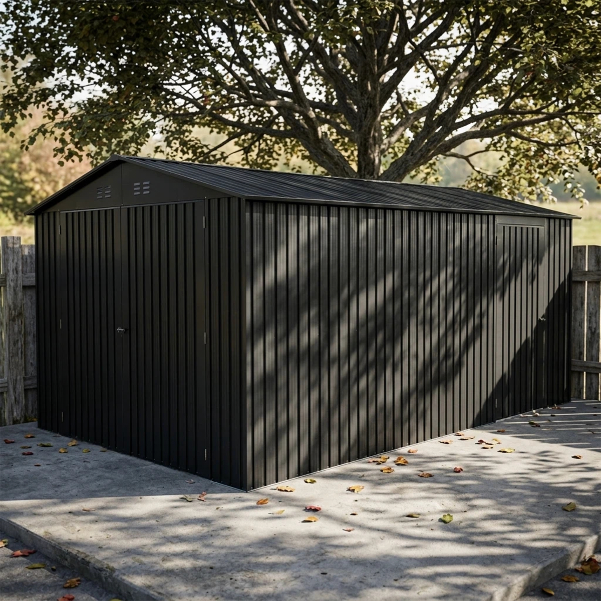 Metalinis garažas su sandėliuku HATIS, 15,43 m2