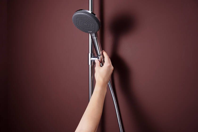 Termostatinė dušo sistema Hansgrohe Raindance Alive S Puro 300 1jet EcoSmart su Ecostat Element, chromas, 24593000 Termostatinė dušo sistema Hansgrohe Raindance Alive S Puro 300 1jet EcoSmart su Ecostat Element, chromas, 24593000
