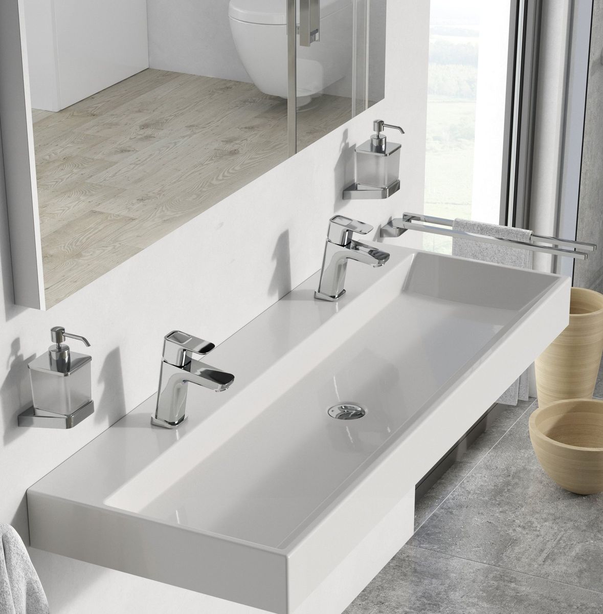 Maišytuvas praustuvui TD be dugno vožtuvo, chromas, X070062 Maišytuvas praustuvui TD be dugno vožtuvo, chromas, X070062