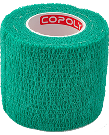 COPOLY tvarstis gyvūnų žaizdoms žalias 5x450cm 12vnt COPOLY tvarstis gyvūnų žaizdoms žalias 5x450cm 12vnt