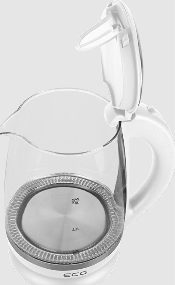 Elektrinis virdulys ECG RK 2020 White Glass Elektrinis virdulys ECG RK 2020 White Glass
