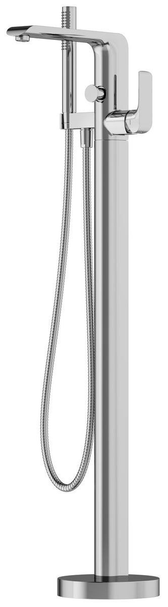 Vonios maišytyvas iš grindų su rankiniu dušeliu komplekte FL08000CRRB07A , chromas X070440