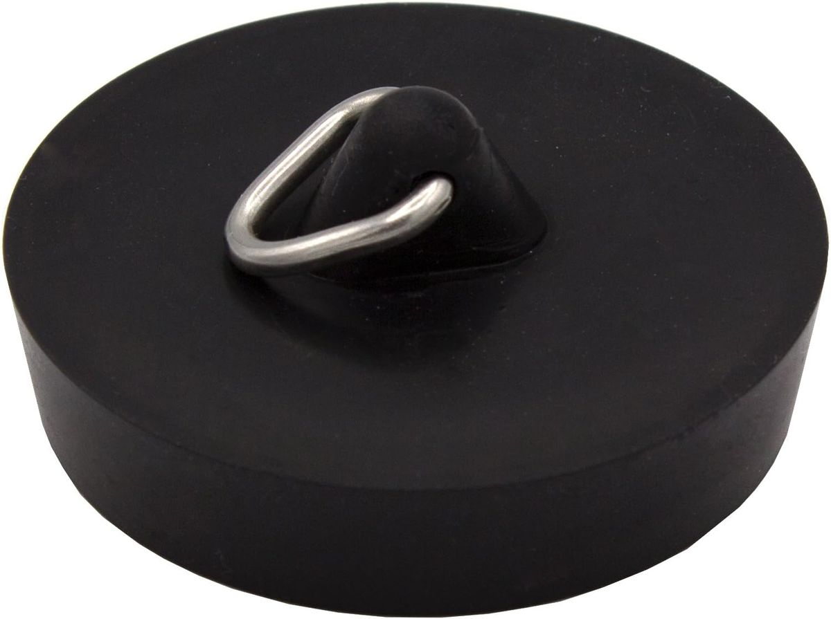 Išleidimo kamštis, Ø 6 cm, juodas, PVC, 13710010