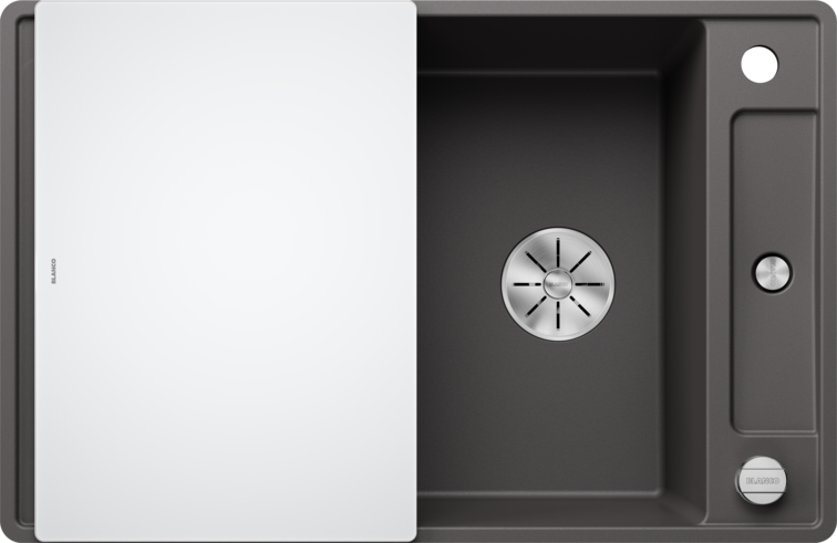 Silgranitinė plautuvė BLANCO AXIA III 45 S-F SILG PDUR Pilka Z.GL InFino M.AF