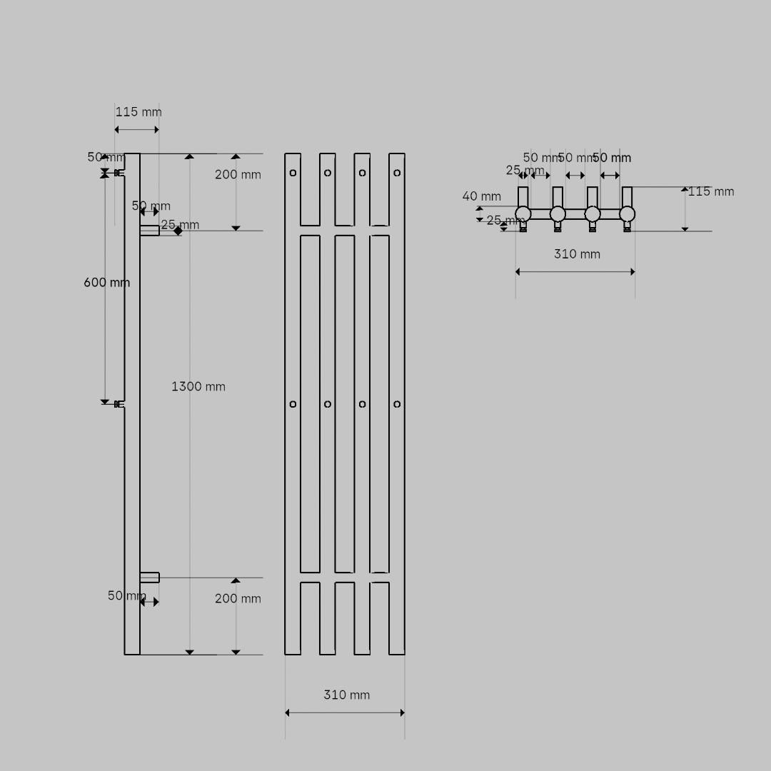 Rankšluosčių džiovintuvas Očenašek 4TT 31x130 cm, 8 kabliukai, nerūdijantis plienas Rankšluosčių džiovintuvas Očenašek 4TT 31x130 cm, 8 kabliukai, nerūdijantis plienas
