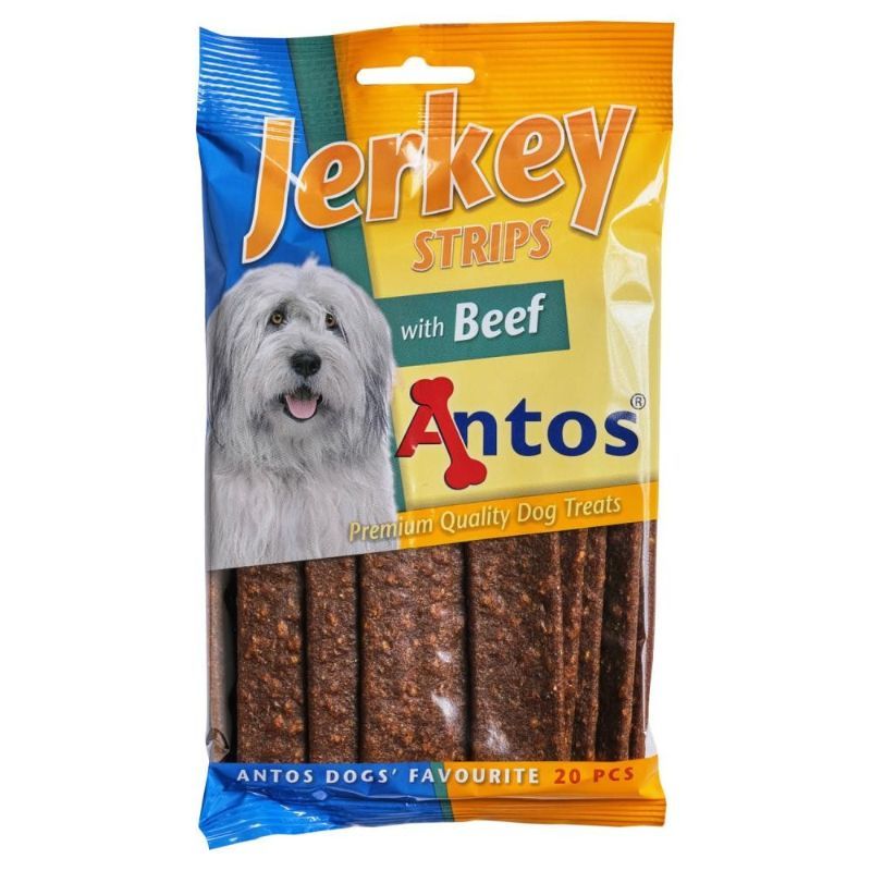 ANTOS Jerkey Strips Beef 20vnt. plokštelės su jautiena (14), 20409P