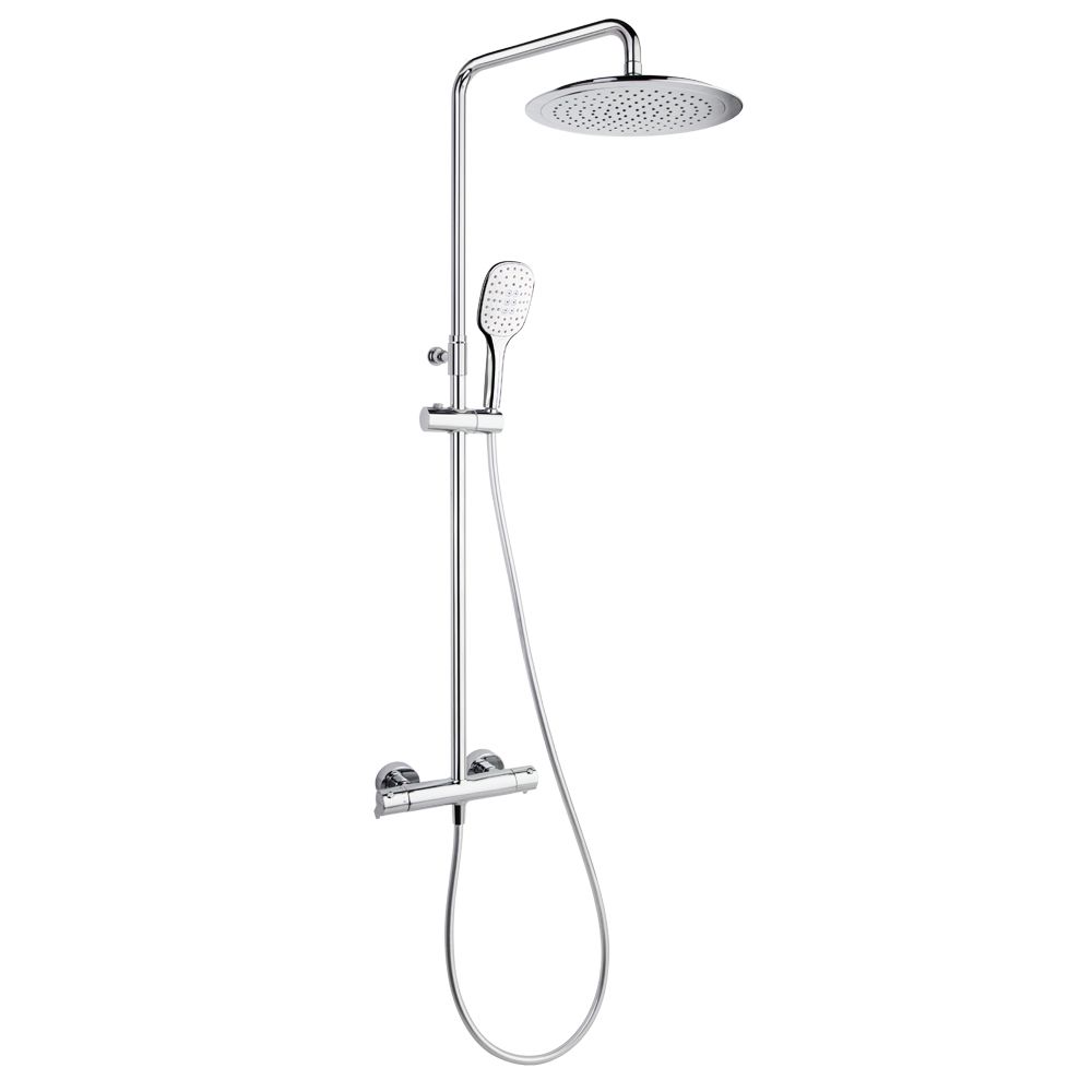 Termostatinė virštinkinė dušo sistema Ramon Soler Blautherm, chromas BX945412Q3RP300