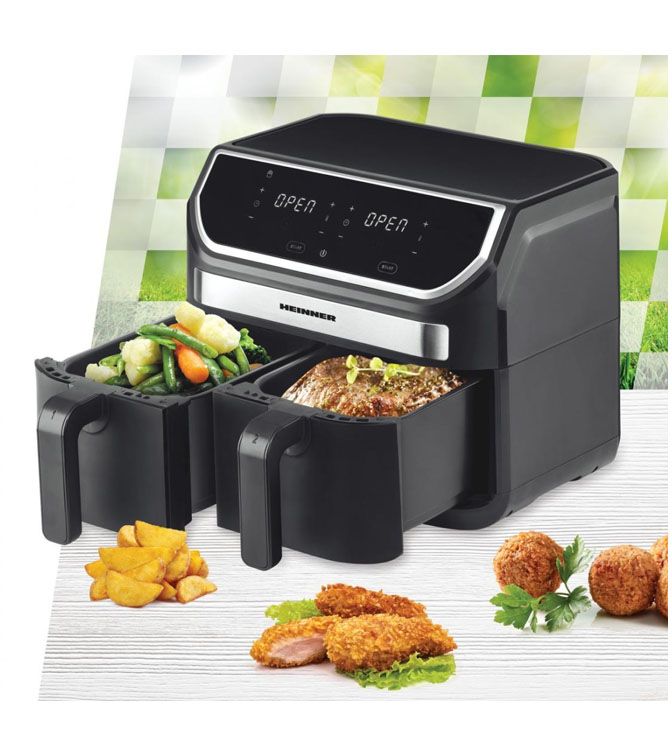 Oro keptuvė 1700 W, 8,5 l HAF-KDB1700BK HEINNER Oro keptuvė 1700 W, 8,5 l HAF-KDB1700BK HEINNER