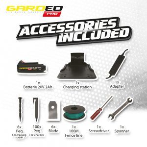 Robotas vejapjovė Gardeo Pro 20 V, 2 Ah, 800m2 Robotas vejapjovė Gardeo Pro 20 V, 2 Ah, 800m2