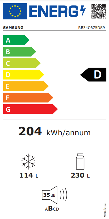 Šaldytuvas SAMSUNG RB34C675DS9/EF Šaldytuvas SAMSUNG RB34C675DS9/EF
