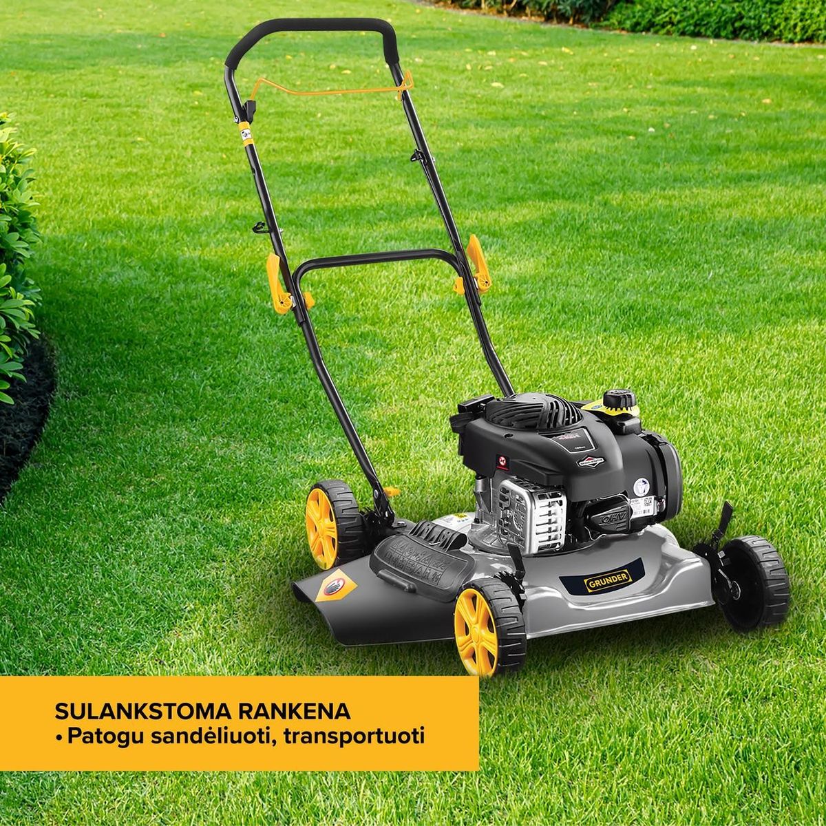 Benzininė vejapjovė Grunder M510I-1-BS450E, 50 cm Benzininė vejapjovė Grunder M510I-1-BS450E, 50 cm