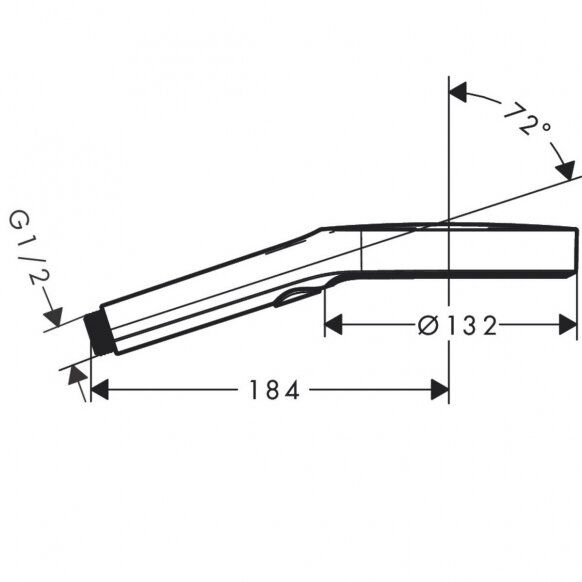 Dušo galvutė Hansgrohe Rainfinity EcoSmart 130 3jet, balta matinė 26865700