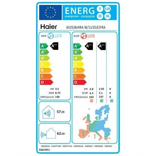 Oro kondcionierius / šilumo siurblys oras-oras Haier Jade Plus 3,5kW