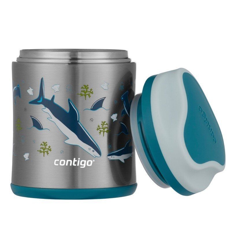 Vaikiškas maisto termosas Contigo Macaroon Shark 300 ml