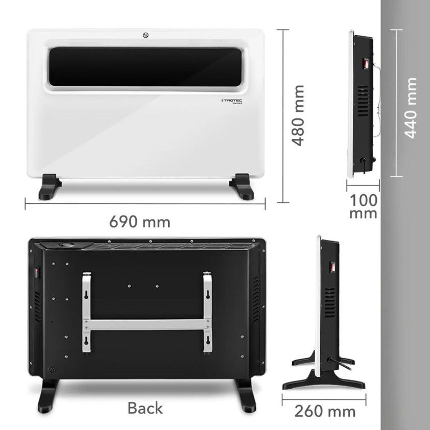 Elektrinis šildytuvas Trotec TCH 1510E Elektrinis šildytuvas Trotec TCH 1510E