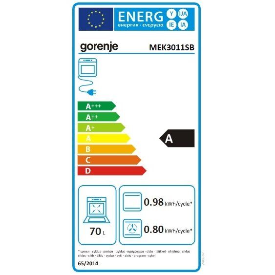 Viryklė Gorenje MEK301​1SB