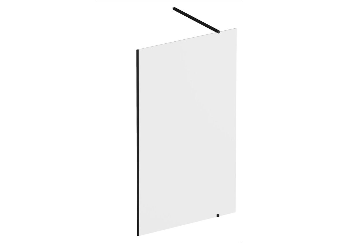 Dušo sienelė Ravak Walk-In Wall Set 110, juoda+stiklas Transparent, GW9WD030SZ1