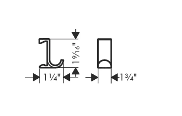 Kabliukas rankšluosčiui WallStoris, mat. baltas 27914700 Kabliukas rankšluosčiui WallStoris, mat. baltas 27914700