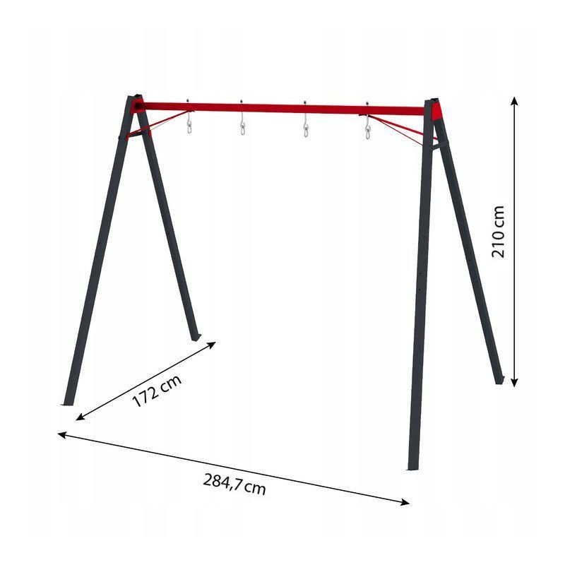 Metalinis sūpynių rėmas "Double Swing" Metalinis sūpynių rėmas "Double Swing"