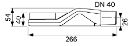 Tece super žemas drainline sifonas DN40