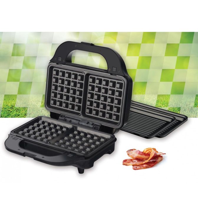 Sumuštinių kepimo aparatas 900W SM-2H900BKS HEINNER Sumuštinių kepimo aparatas 900W SM-2H900BKS HEINNER