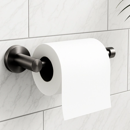 Tualetinio popieriaus laikiklis Balneo QUBE 1, juodo metalo sp., M0201070503