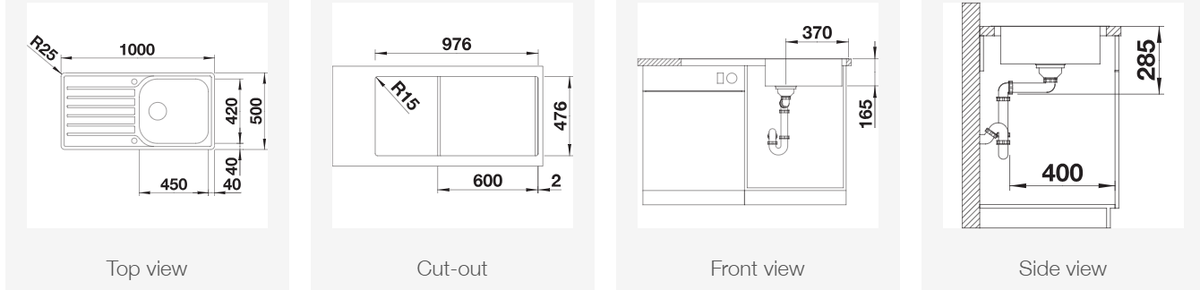Plieninė plautuvė BLANCO LANTOS XL 6 S-IF brushed M.AF