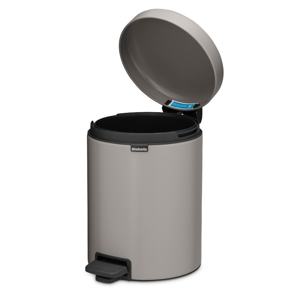 Šiukšlių dėžė Brabantia NewIcon 5L, Soft Grey, 252204