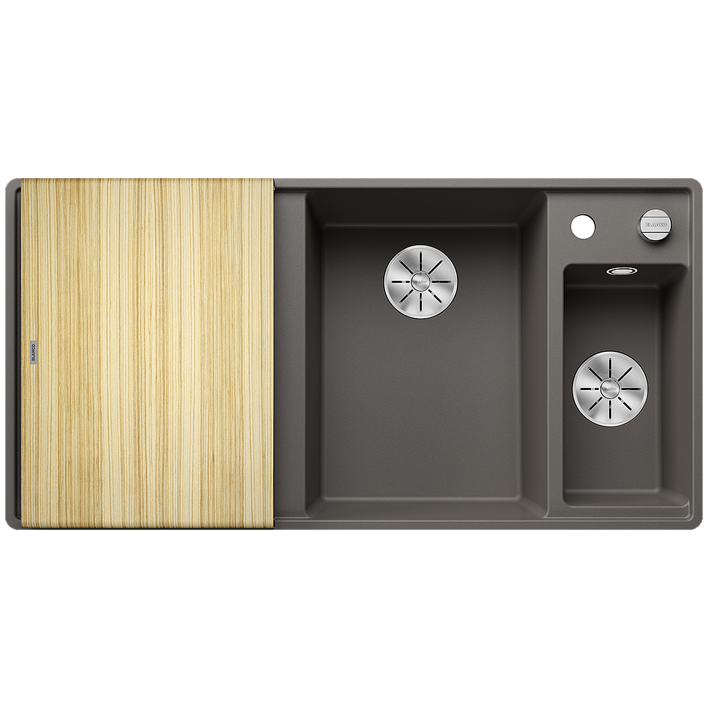 Silgranitinė plautuvė BLANCO AXIA III 6 S-F RE SILG Pilka Z.ES InFino M.AF