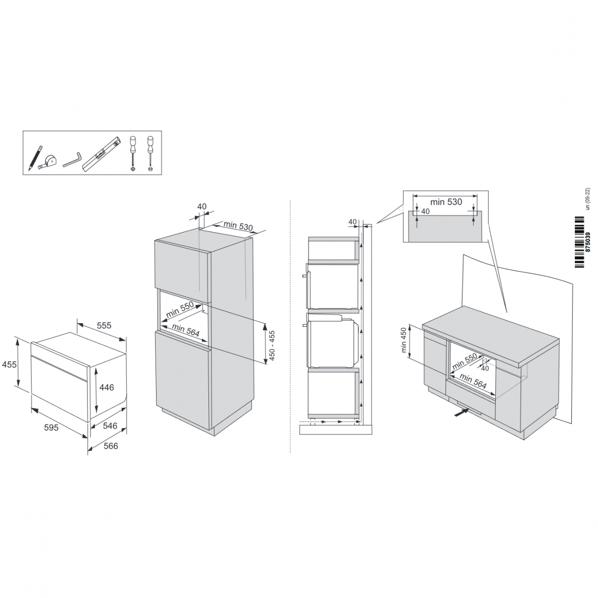 Orkaitė GORENJE BCM4547A10BG