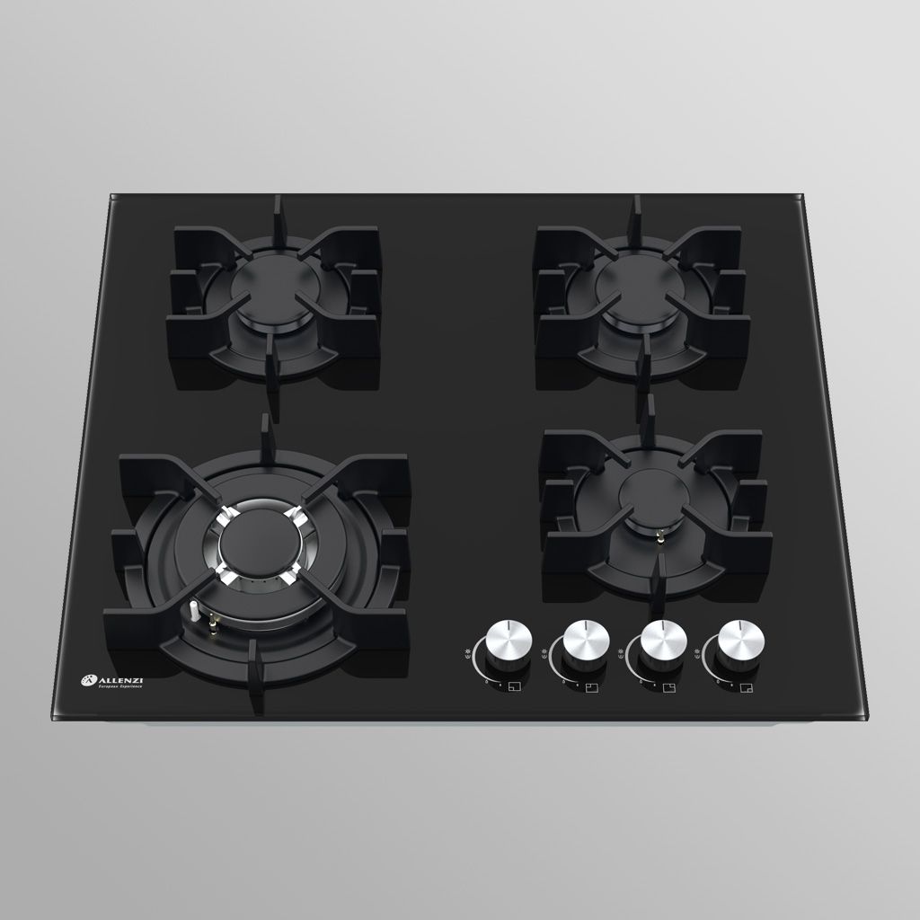 Dujinė 60 cm pločio juodos spalvos kaitlentė Allenzi BO60 BLACK