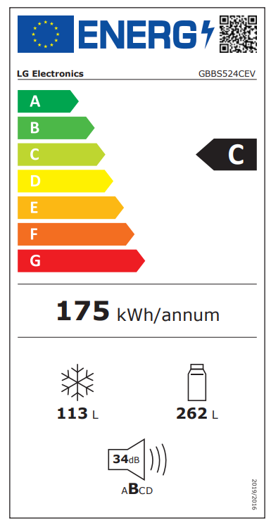 Šaldytuvas LG GBBS524CEV Šaldytuvas LG GBBS524CEV