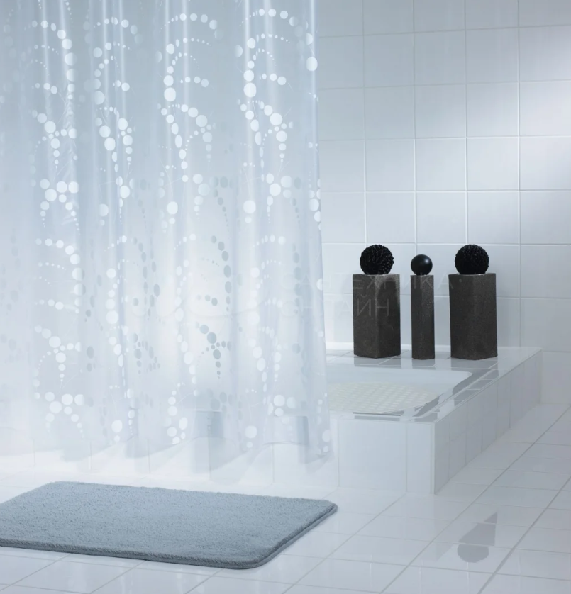 Dušo užuolaida Ridder Dots, 180x200 cm, 32371