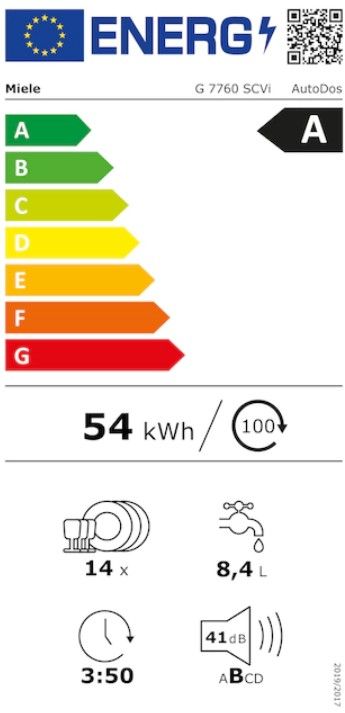 įmontuojama indaplovė Miele G 7760 SCVi AutoDos įmontuojama indaplovė Miele G 7760 SCVi AutoDos