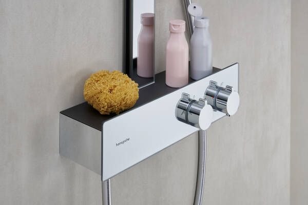 Dušo sistema Hansgrohe Rainfinity 360 1 jet su dušo lentynėle, chromas 26853000