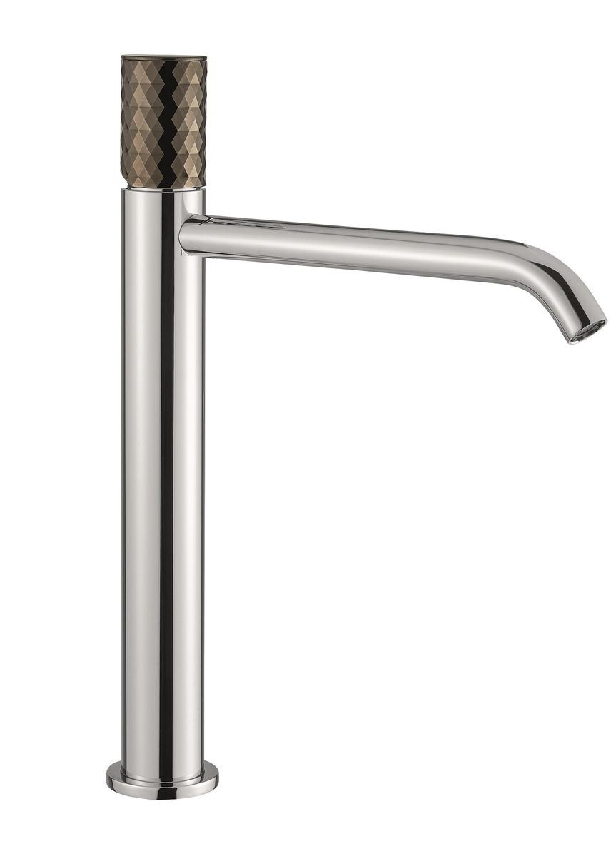 Aukštas maišytuvas praustuvui - dubeniui Xenon Charme su Graphite rankenėle Aukštas maišytuvas praustuvui - dubeniui Xenon Charme su Graphite rankenėle