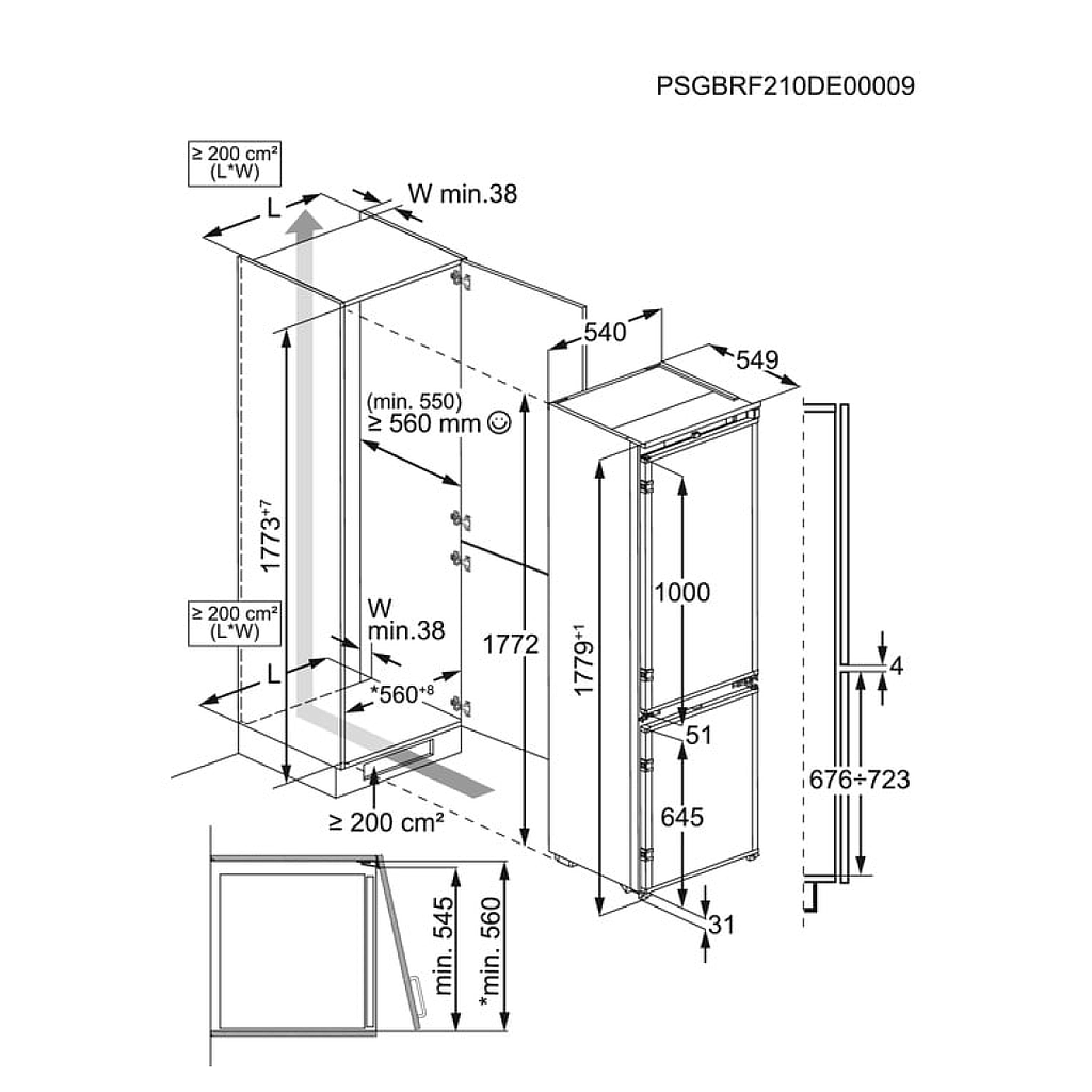 Šaldytuvas ELECTROLUX ENT6MD18S3