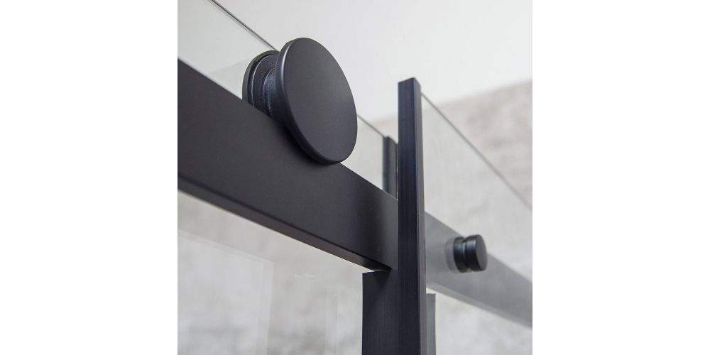 Stumdomos dušo durys Roth OBZD2 140 cm, juodas profilis Stumdomos dušo durys Roth OBZD2 140 cm, juodas profilis