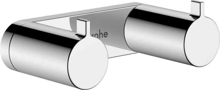 Dvigubas rankšluosčių kabliukas HANSGROHE AddStoris S, chromas, 41785000 Dvigubas rankšluosčių kabliukas HANSGROHE AddStoris S, chromas, 41785000