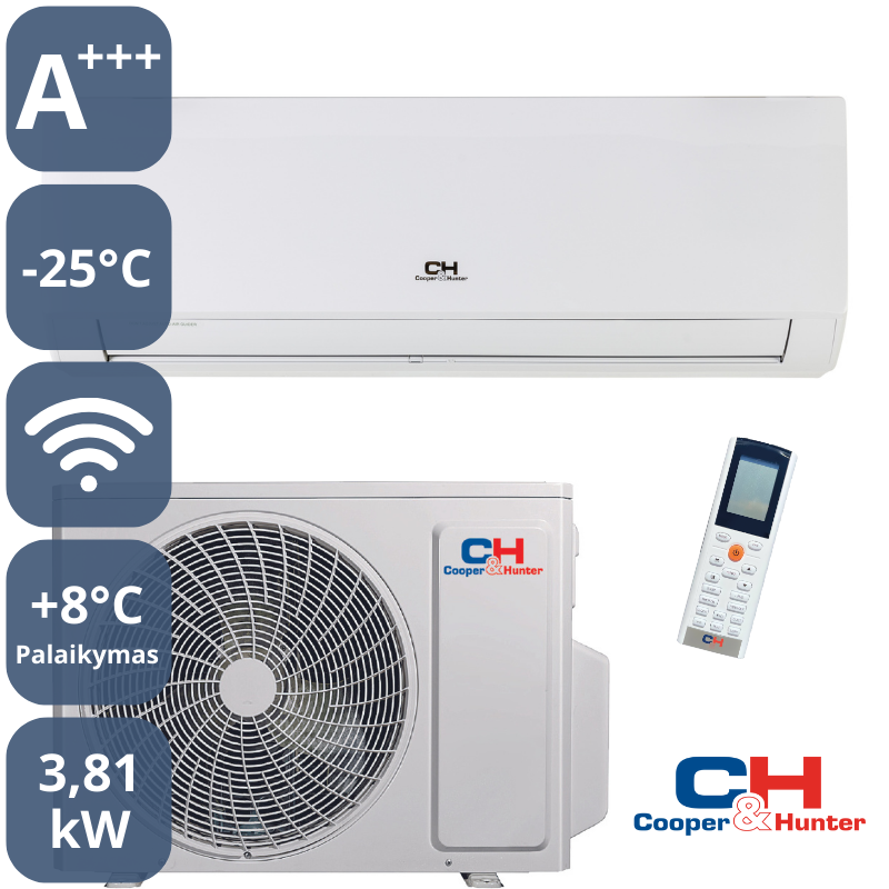 Kondicionierius-šilumos siurblys ARCTIC Inverter 3,5kW, CH-S12FTXLA2-NG