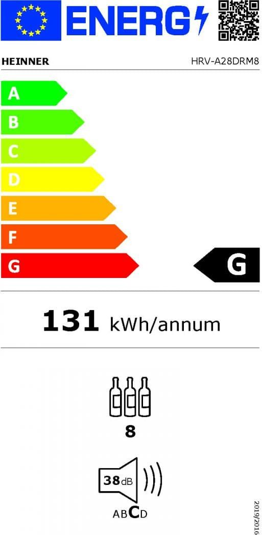 Vyno spintelė HRV-A28DRM8 HEINNER Vyno spintelė HRV-A28DRM8 HEINNER