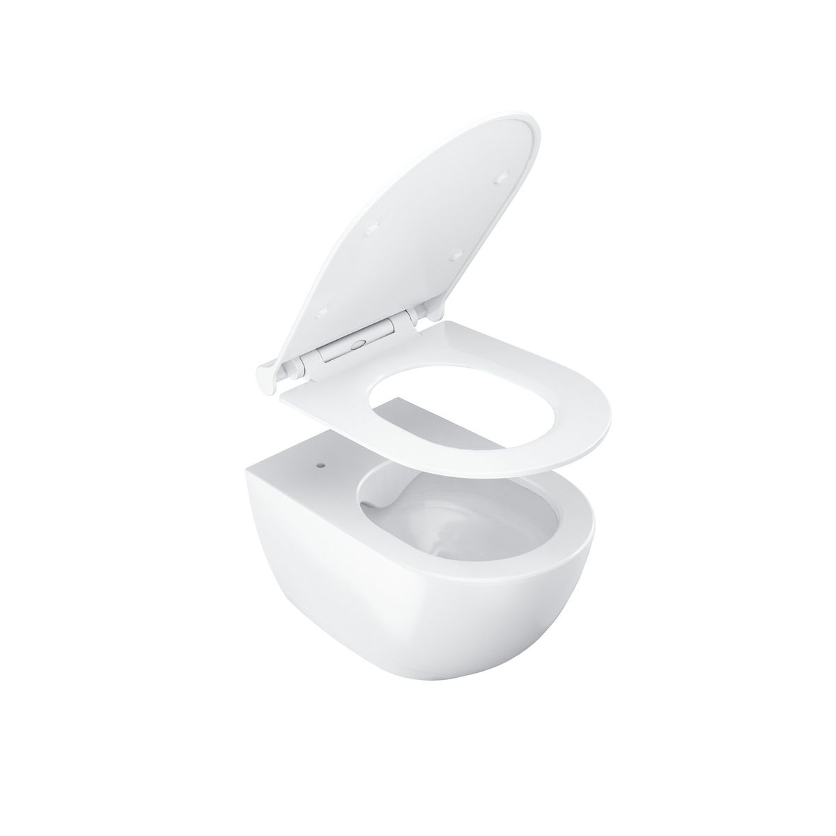 Pakabinamas WC Ravak Uni Chrome RimOff set, baltas, X03081